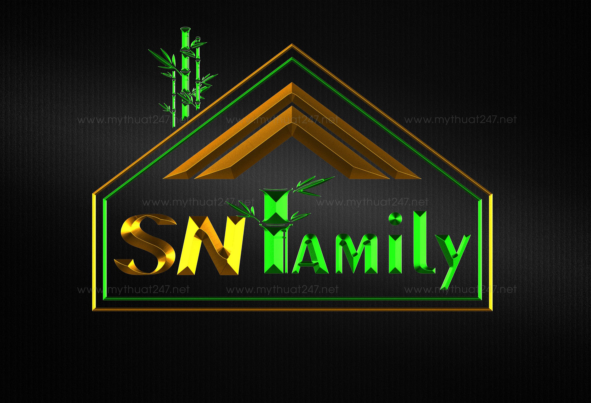 Thiết kế logo công ty xnk đồ tre SNF