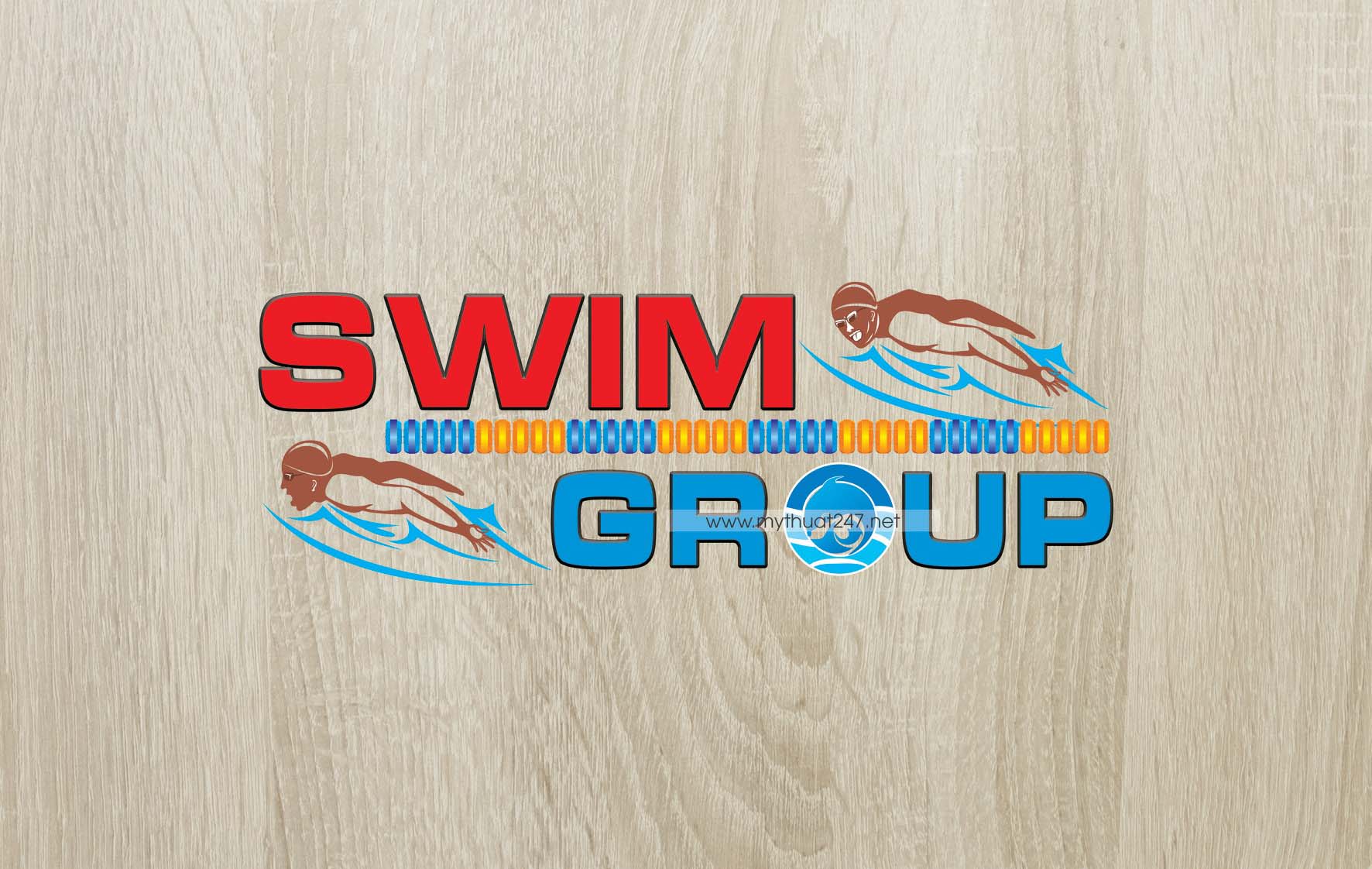 Thiết Kế Logo hồ bơi Swim Group