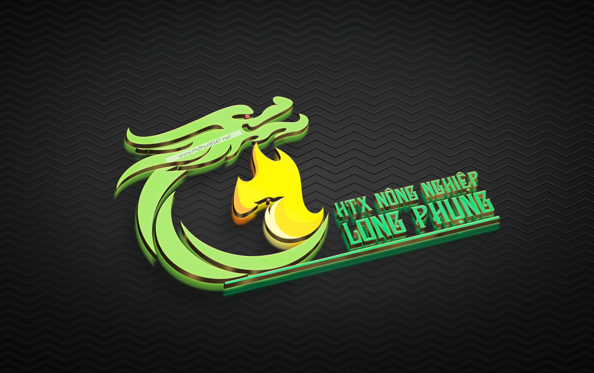 Thiết Kế Logo HTX nông nghiệp long phụng